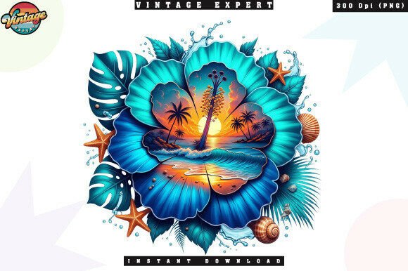 Download Tropical Sunset Hibiscus Flower PNG - Flower Collection