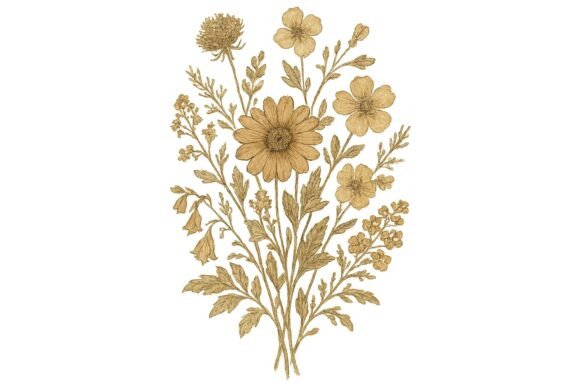 Download Vintage Botanical Illustration of Flower - Flower Collection