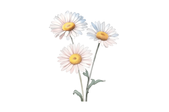 Download Watercolor Daisy Bouquet Clipart - Daisy Collection