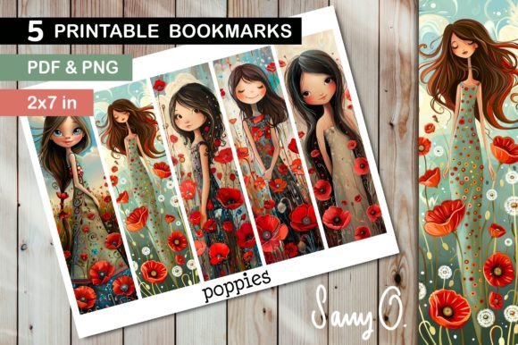 Download Bookmark Poppy Poppies Flower Girls PNG - Flower Collection