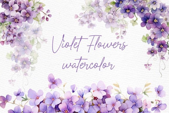 Download Violet Flowers Clipart Spring Flowers - Flower Collection