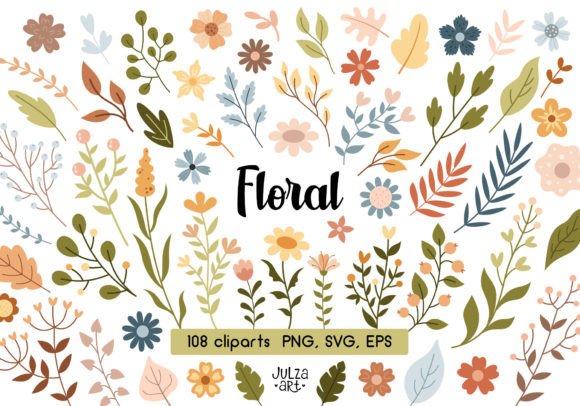 Download Boho Floral Clipart, Flower Svg Png - Flower Collection