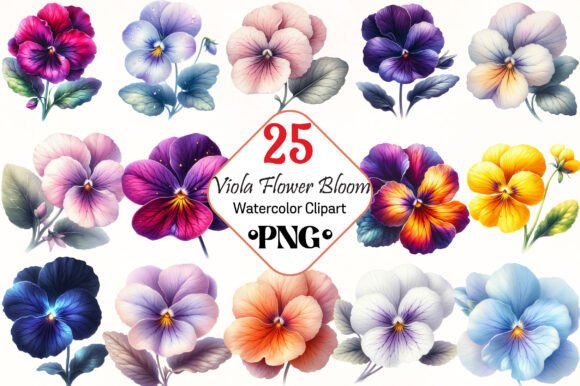 Download Viola Flower Bloom Sublimation Clipart - Flower Collection