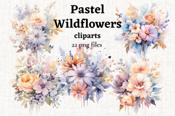 Download Pastel Wedding Flowers Bouquet Cliparts - Flower Collection