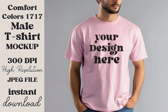 Download Comfort Colors 1717 Blossom Men Mockup - Blossom Collection