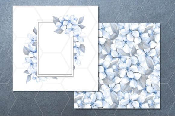 Download Blue Flowers. Delicate Set - Flower Collection