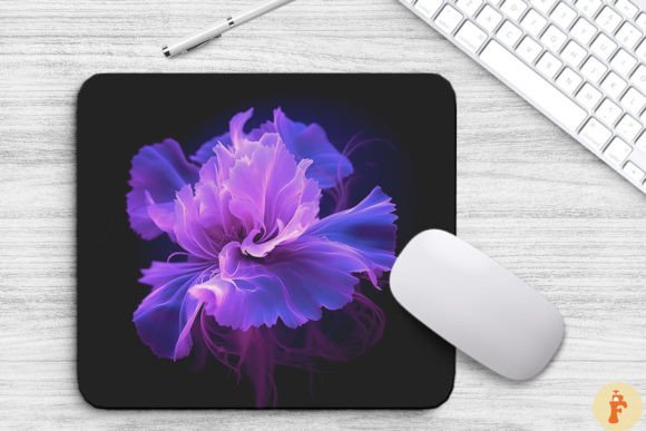 Download Mystic Violet Flowers Mouse Pad Design - Flower Collection