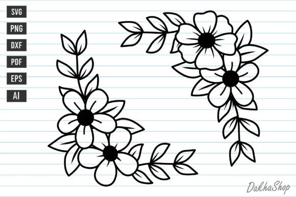 Download Flower Svg Flower Corner Svg Florals Svg - Flower Collection