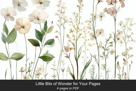 Download Soft Watercolor Wildflower Set - Flower Collection