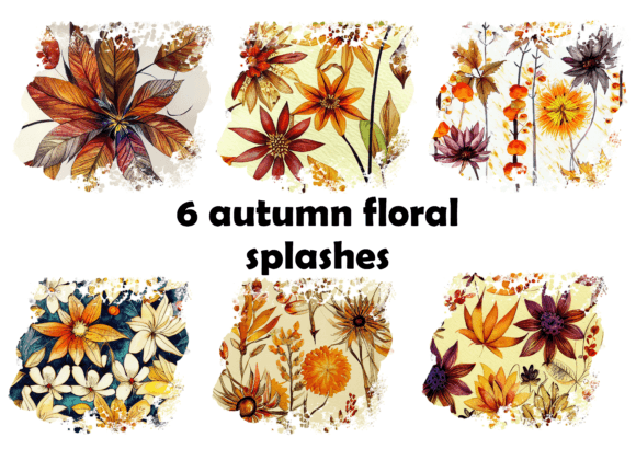 Download Autumn Flowers Sublimation Background - Flower Collection