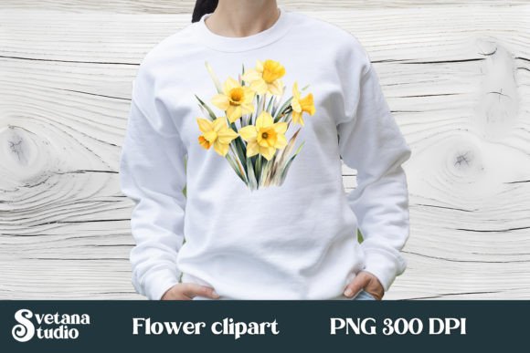 Download Daffodils Flower Sublimation Design - Flower Collection