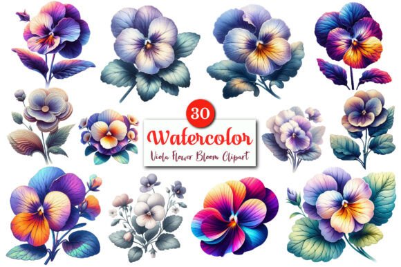 Download Viola Flower Bloom PNG Clipart Bundle. - Flower Collection