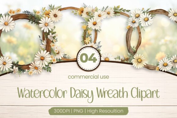 Download Daisy Wreath Clipart PNG - Daisy Collection