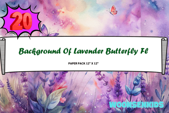 Download Popular Background of Lavender Butterfly Flowers Watercolor Png Kdp Digital Paper - Premium Resources