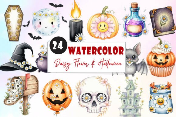 Download Daisy Flower &amp; Halloween Clipart - Daisy Collection