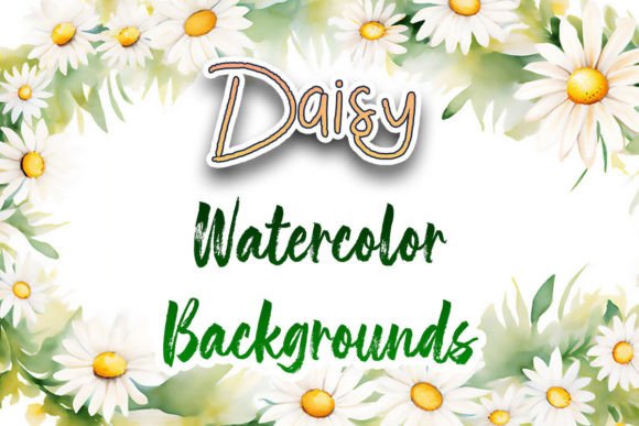 Download Daisy Watercolor Backgrounds - Daisy Collection