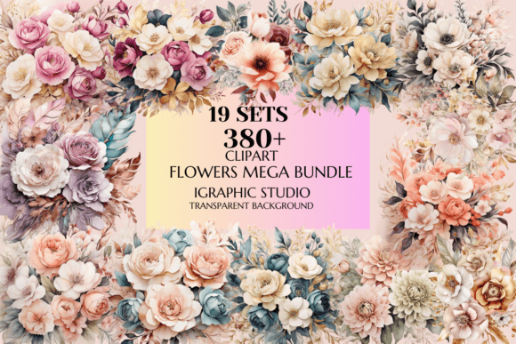 Download Flowers Mega Bundle, Bouquet Clipart - Flower Collection