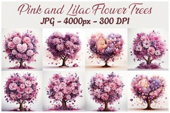 Download Pink and Lilac Flower Trees - JPG - Flower Collection