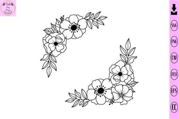 Download Floral Corner Svg Flower Svg Flowers Svg - Flower Collection