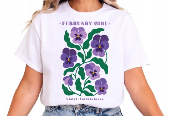 Download Birth Flower February Violet SVG PNG - Flower Collection