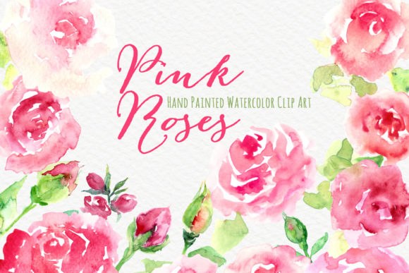 Download Watercolor Hand Painted Flowers ClipArt - Flower Collection