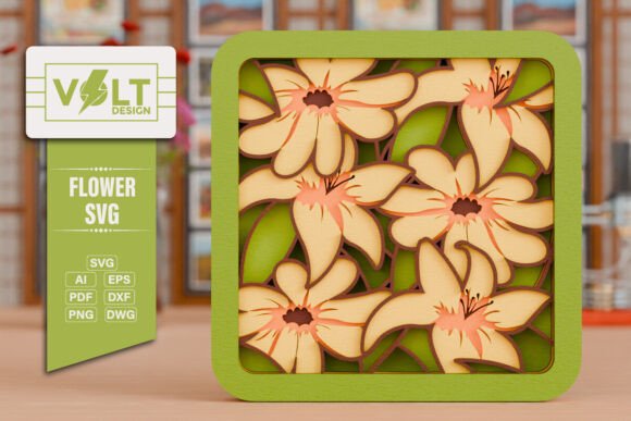 Download Flower 3d SVG Paper Laser Cutting Files - Flower Collection