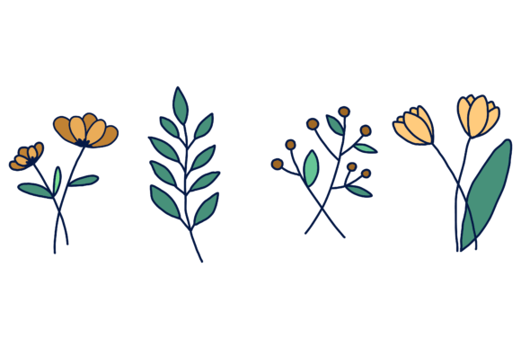 Download Set Botanical Design Flower - Flower Collection