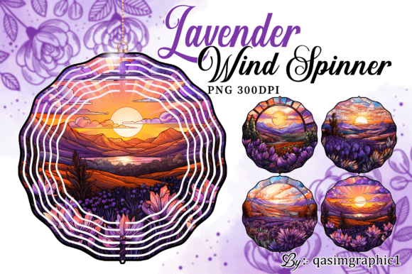 Download Lavender Flowers Wind Spinner - Flower Collection