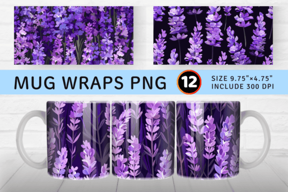 Download Purple Lavender Flowers Mug Wrap Sublima - Flower Collection