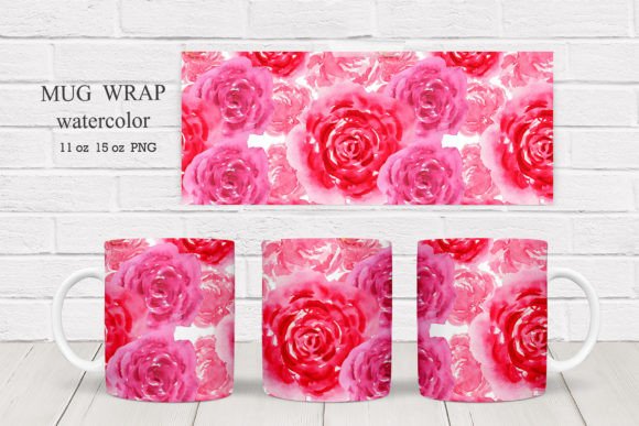 Download Wildflowers Mug Wraps Sublimation Roses. - Flower Collection
