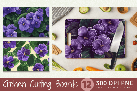 Download African Violet Flowers Cutting Boards Su - Flower Collection