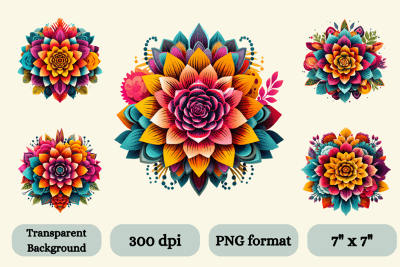 Download 5 DOTD Inspired Flower Illustrations - Flower Collection