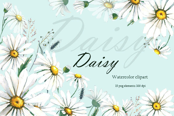 Download Daisy Watercolor Clipart - Daisy Collection