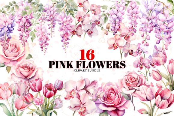 Download Watercolor Flowers Sublimation Clipart - Flower Collection