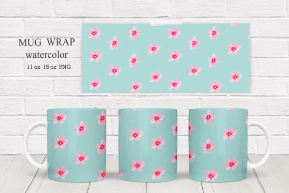Download Wildflowers Mug Wraps Sublimation - Flower Collection