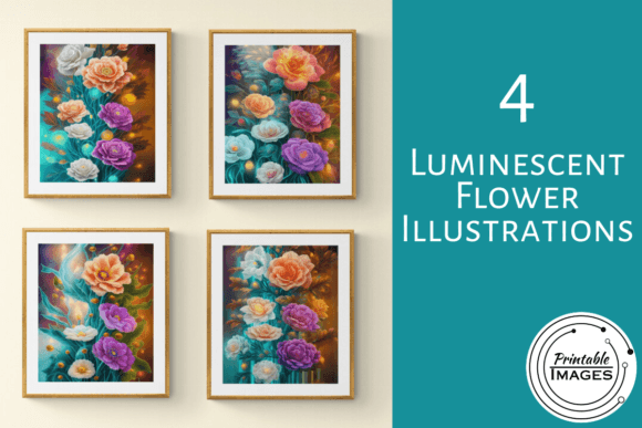 Download Luminescent Flower Illustrations - Flower Collection