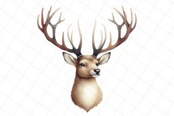 Download Deer Horn Watercolor Reindeer Antler - Premium Resources