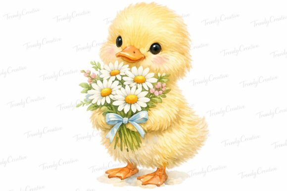 Download Duckling Daisy Bouquet PNG Clipart - Daisy Collection